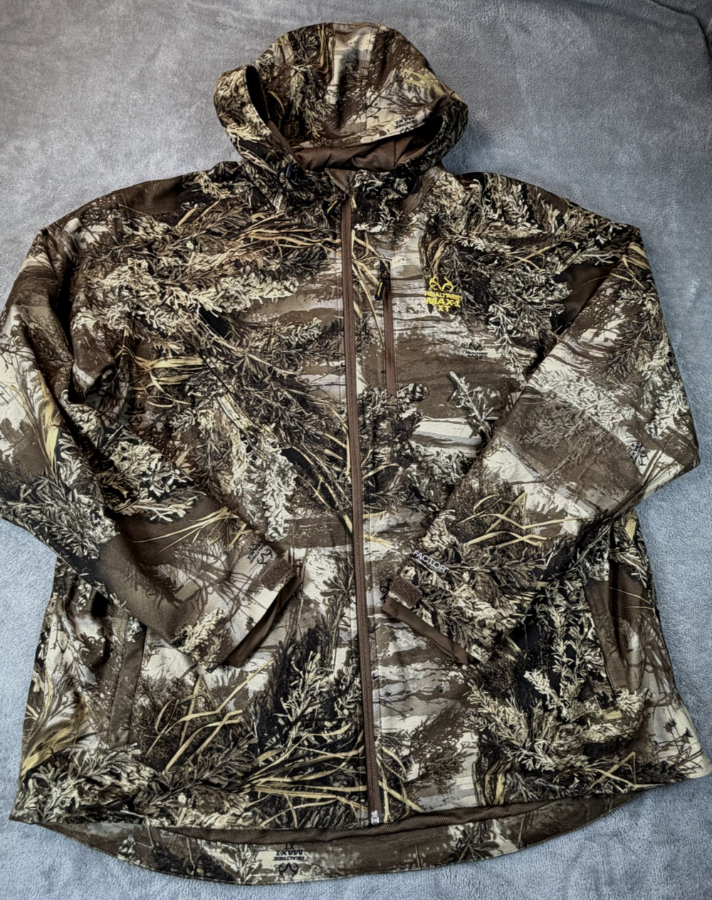 RealTree Max 1 XT Camo Hoodie Men's XL Jacket Zip Outdoor Hunting Scent Factor